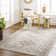 Machine Woven Oriental Light Brown Area Rug