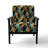 Subtle Leaves In Minimalism - Upholstered Floral & Pattern Accent Arm Chair