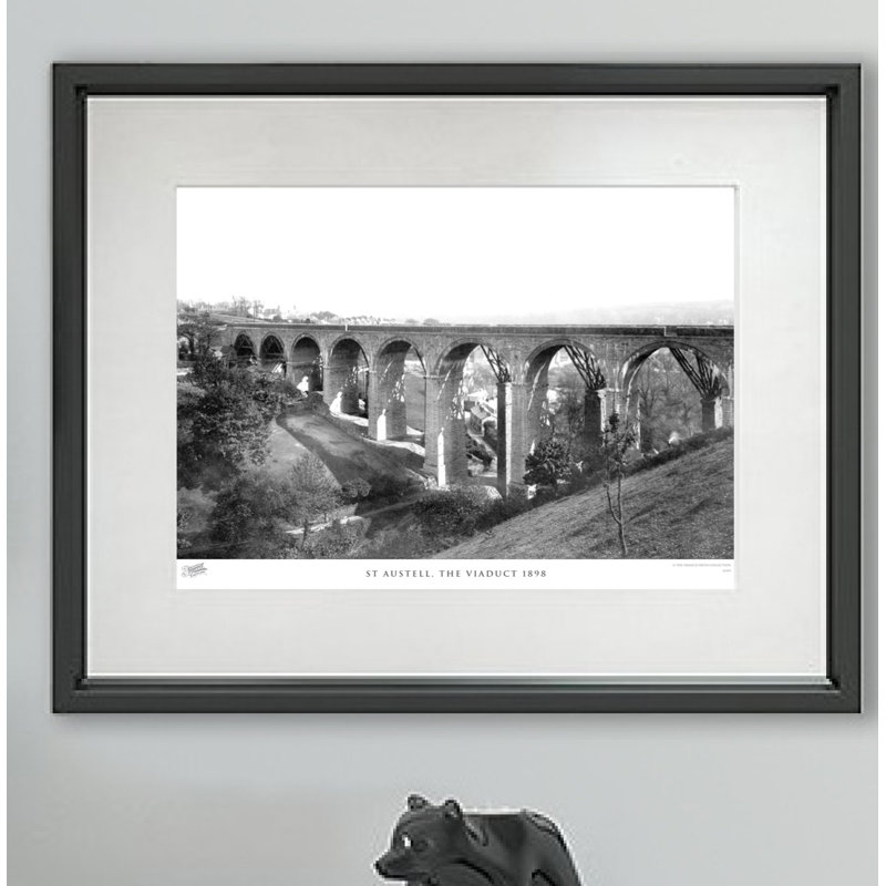 St Austell, The Viaduct 1898 by Francis Frith - Single Picture Frame Print, 40cm H x 50cm W x 2.3cm D