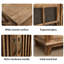 Buffet en bois massif café clair-1851691535