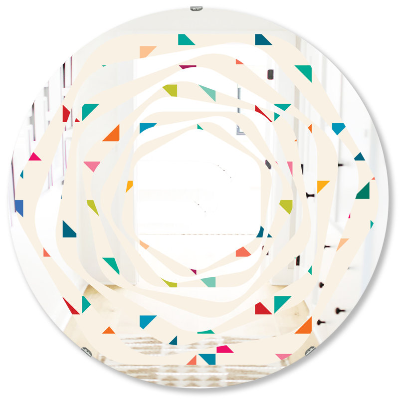 Miroir mural Whirl, H 31,5 po x l po