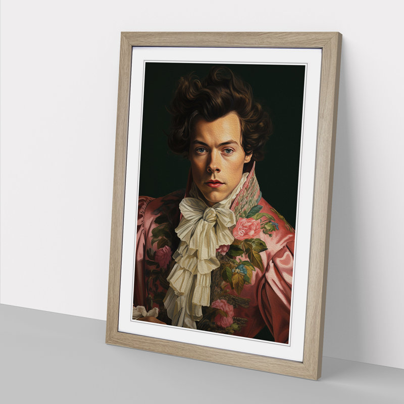 Harry Styles Rococo Art - Framed Print