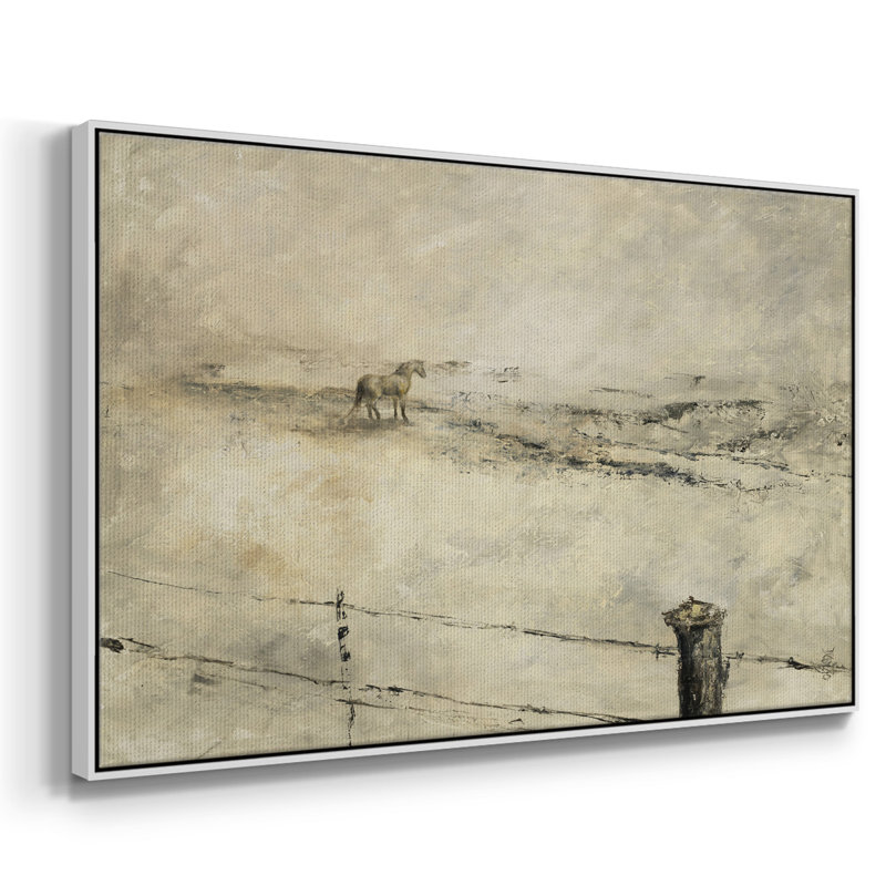 Royaume, reproduction d'art sur toile, H 17 po x l 25 po x P 2 po, Toile encadrée flottée blanche