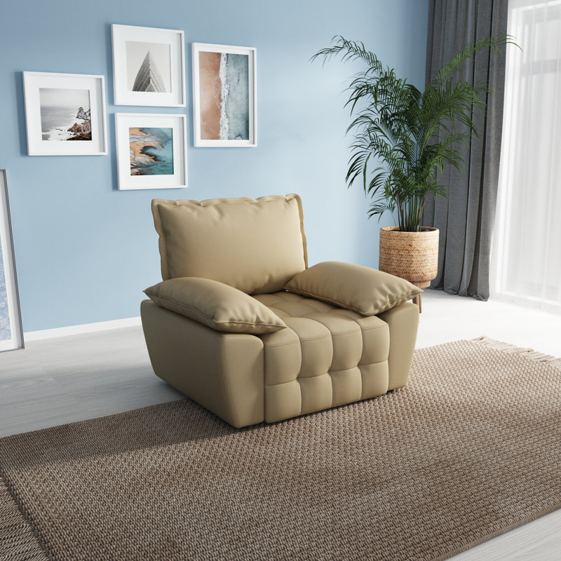 Faux Leather Armchair