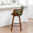 Youngstown Upholstered Swivel Counter Stool With Wood Frame-123200650