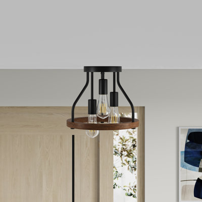 Luminaire semi-encastré 3 lumières à conception moderne