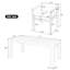 Ensemble repas de patio avec table, chaises et coussins amovibles-129441920