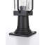 Lampadaire d'extérieur noir Aleza 7 pouces