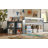 Bed Frame With Storage Shelf, Wooden Bed Frame With Slide And Ladder,Platform Twin Size Bed With Guardrail, No Box Spring Needed-1233367931