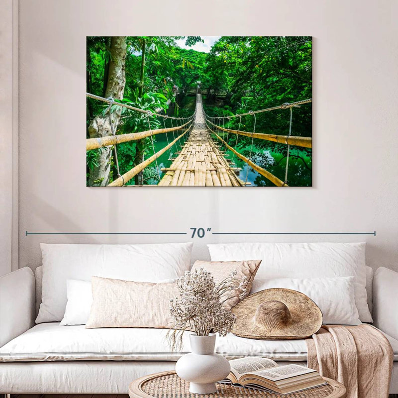 Lilie Bamboo Suspension Bridge, 30" H x 45" W