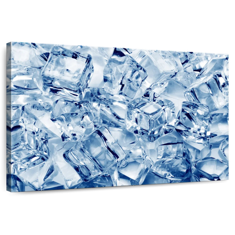 Ice Cubes Abstract, 24" H x 36" W