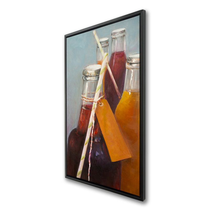 Summer boissons - Toile encadrée pour les objets de cuisine