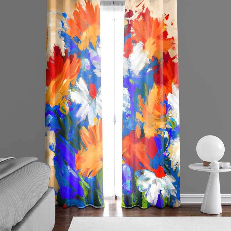 Rideau en polyester Nilgun, L 20 po x L 52 po