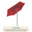 Parasol de marché 7 pi 5 po Savion-297525251