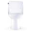 TOTO Ultramax WASHLET+ S7 One-Piece Elongated 1.28 GPF Auto Flush Universal Height Toilet with CEFIONTECT, Cotton White - MW6084726CEFGA#01