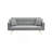 71.7 - Inch Grey Teddy Fleece Sofa Bed With Two Included Throw Pillows-129455783