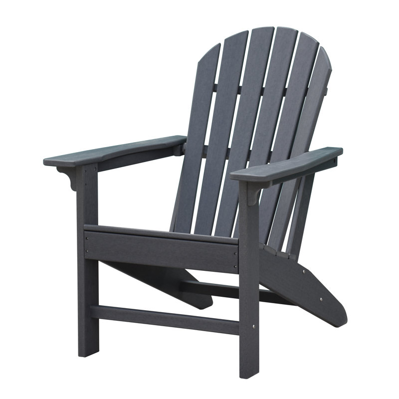Chaise Adirondack en plastique Parkstone, Gris foncé