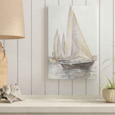 Plein Air Sailboats II 1 Piece Painting