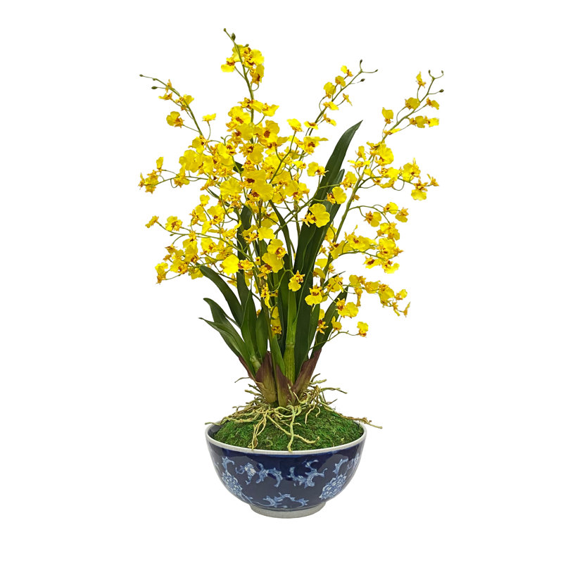 Centre de table avec œillets en pot