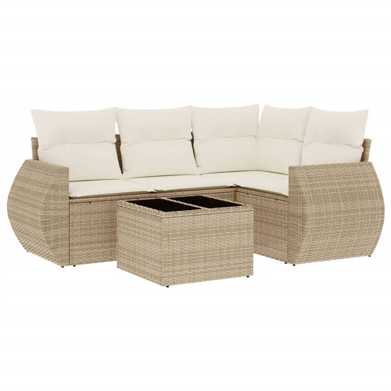 Ensemble de canapé de jardin Vidaxl, Beige, Beige