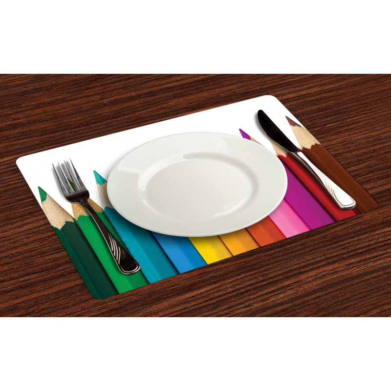 Polyester Abstract Rectangle Placemat