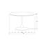 Round Metal Base Dining Table