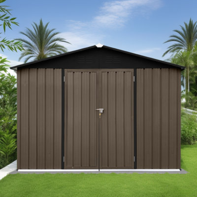9 ft. W x 10 ft. D Metal Storage Shed