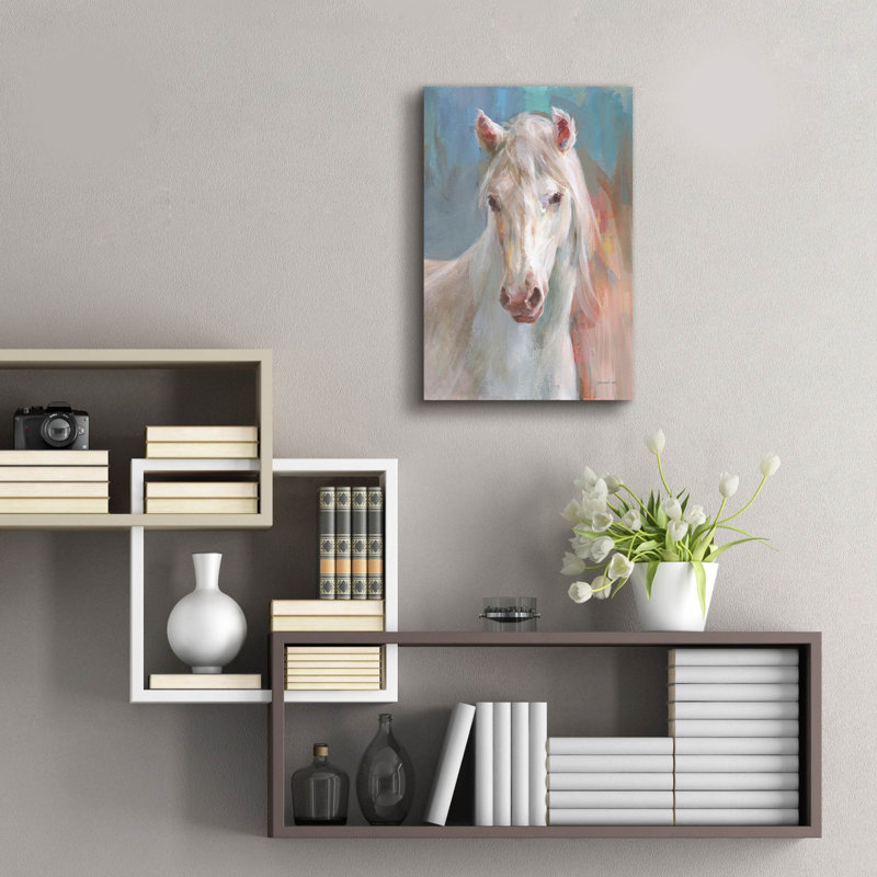 Art mural en verre épique «Maisy» par Danhui Nai, 16 po x 24 po