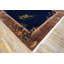 Knotted 1920s Chinese - Art Deco Wool Rectangle Antique Room Size Blue Rug