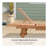 Outdoor Chaise Lounge Pool Chair, Built-In Table, Reclining Backrest For Sun Tanning/Sunbathing, Rolling Wheels, Red Wood Look