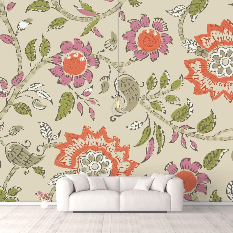 Peel & Stick Toile Border, Red, 100" L x 144" W