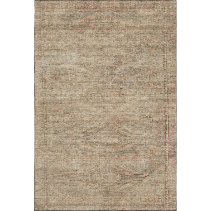 Premium Machine Washable Marasco AMF1631 Global Rug, Rectangle 2'6" x 3'10"