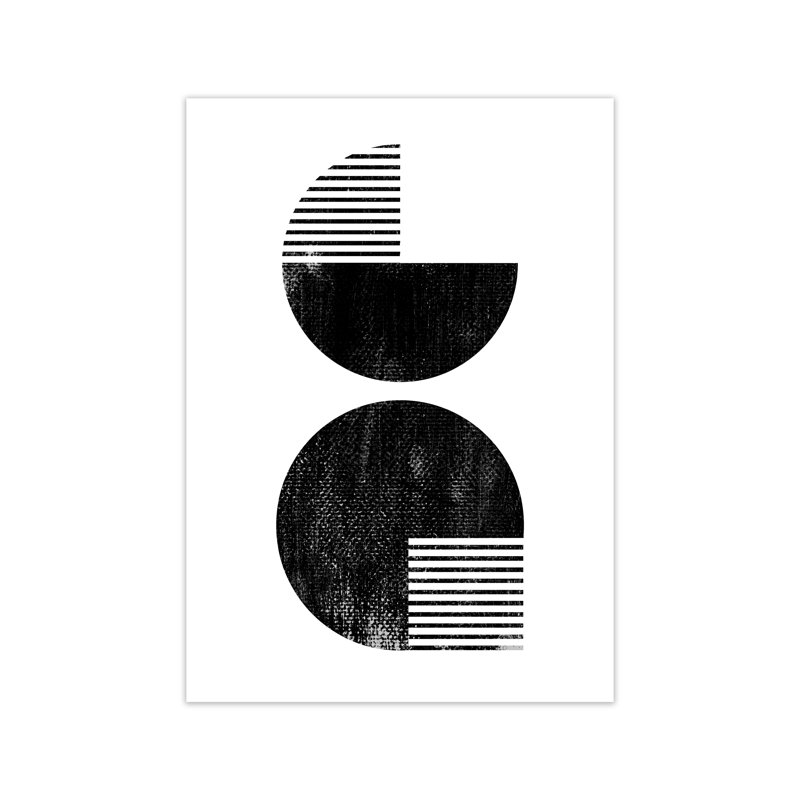 Black And White Mid Century - Print, No Frame, 84cm H x 59cm W x 1cm D