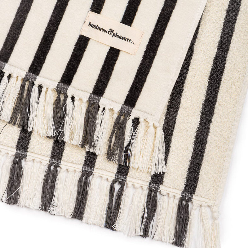 Beach Towel, Monaco Black