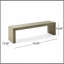 Banc de salle à manger en bois d'acacia, gris et taupe