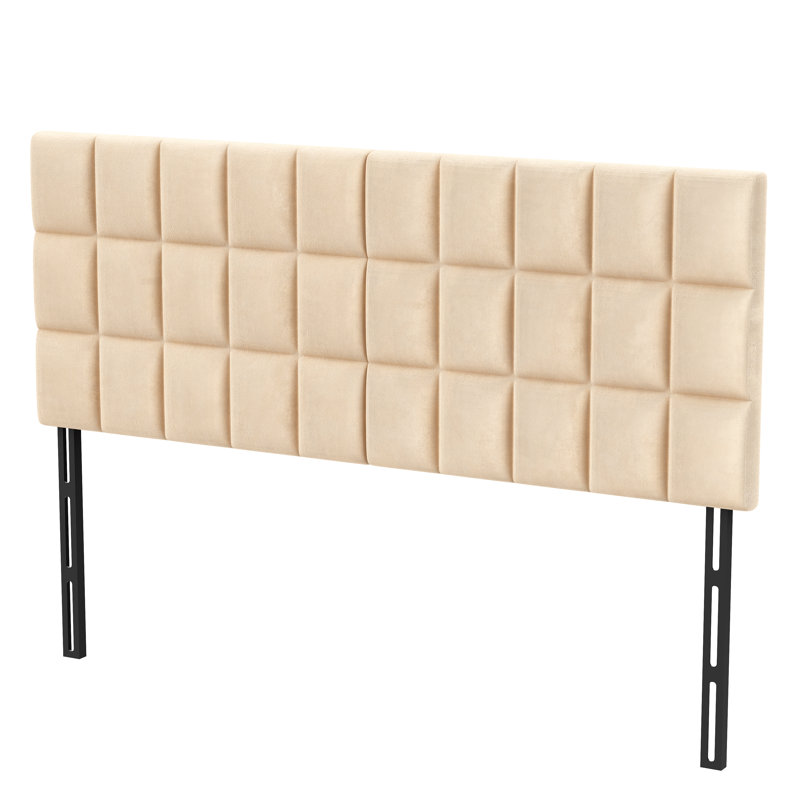 Upholstered Headboard, King, Apricot