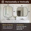 Miroir de salle de bain Anayalee Cadre en acier inoxydable-1573127460-1600582681