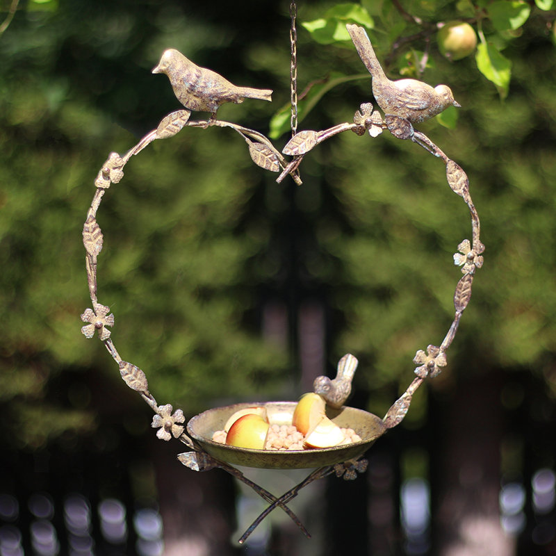Metal Hanging Decorative Bird Feeder