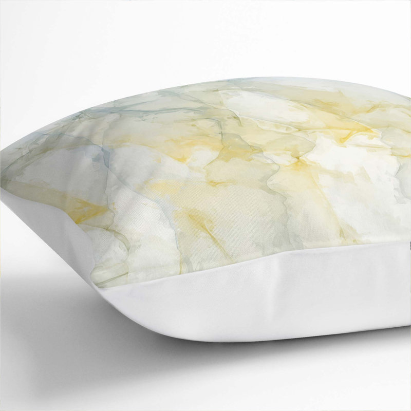 Sunrise Spirit Cushion with Filling, 40cm H x 40cm W x 15cm D, White