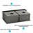 Gunmetal Black Double Bowl (60/40) Farmhouse Sink- 36" X 21" X 10"Stainless Steel Apron Front Kitchen Sink 16 Gauge With Two 10" Deep Basin