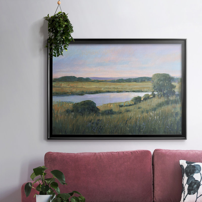 Spring Marsh II, H 18 po x l 26 po x P 1,5 po, Noir