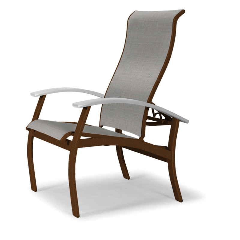 Chaise de patio Askar, Blanc, Alliage Sunbrella®, Kona texturé