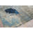 Picasso hand-knotted Wool/Silk Blue/Silver/Black Area Rug-126125851