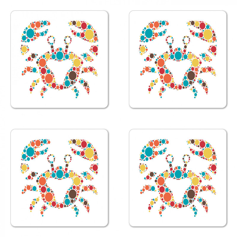 Sous-verre crabes