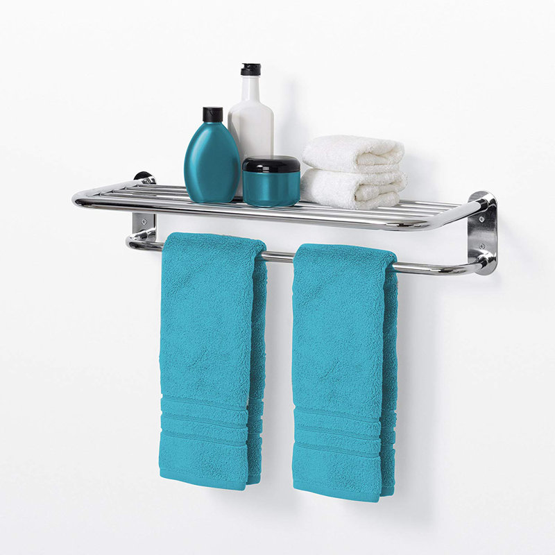 1 Wall Towel Rack, Black