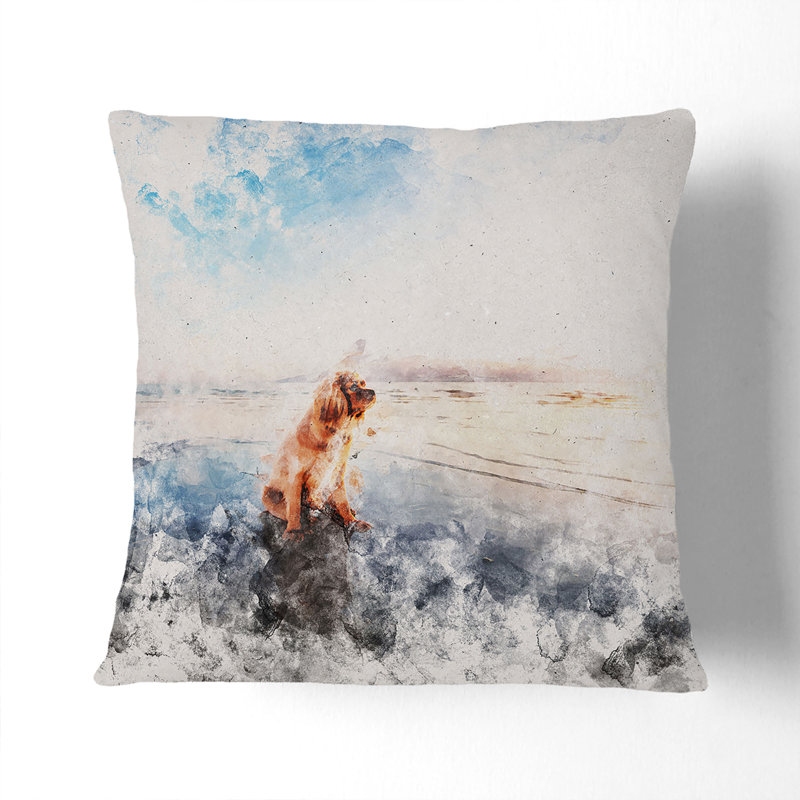 Square Throw Cushion, 40cm H x 40cm W x 15cm D