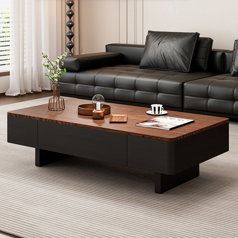 Modern simple rectangular coffee table, 15" H x 51.2" L x 27.6" W