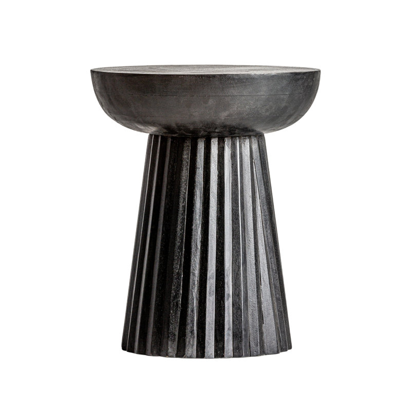 Table d'appoint Plisse, Noir, noir, noir, noir
