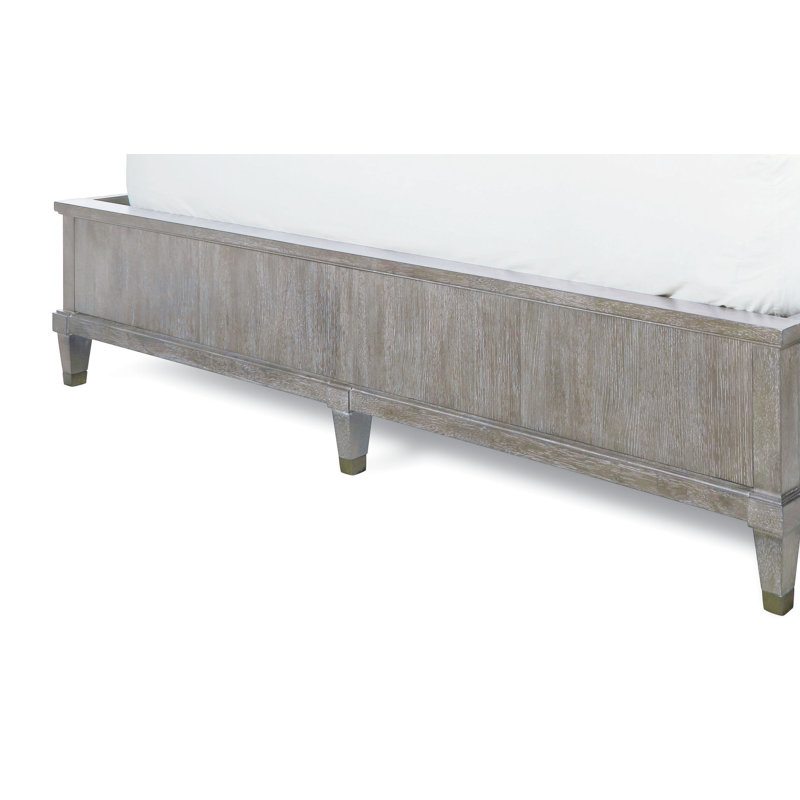 Upholstered Bed, King, Gray