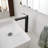 Single Hole Single Handle Bathroom Vessel Sink Faucet With Supply Hose In Matte Black